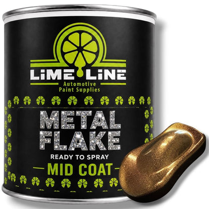 LiME LiNE Automotive Metal Flake Midcoat - No Reducer Needed (Bronze, 1 Gallon) - color: Bronze, size: 128 Fl Oz (Pack of 1)