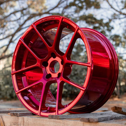 PRISMATIC POWDERS Lollypop Red - Transparent Urethane Powder Coating - High Gloss 1 LB - Durable, High Performance Coating for Automotive Metal, Wheels, Parts - Made in USA - (UPS-1506) - color: Lollypop Red