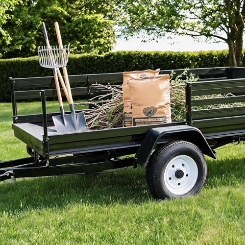Garvee 2 Pack 4.80-8 4.80x8 480-8 Trailer Tires with 8 inch Rims, 5 Lug on 4.5 inch, Center Bore 2.85 inch, Multi-Function Utility Trailer Tire for Travel/Cargo/Boat/Horse/Farm/Lawn Mower - size: 4.80-8, style: 5 lug on 4.5"