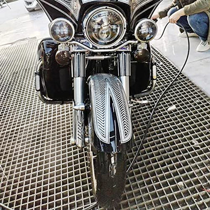 21-Inch Front Fender Fit for Harley Touring 1996-2023 - size: For 21" 120 R21 Unpainted
