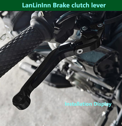 Motorcycle Brake and Clutch Levers Modified Parts For ZX-6R 636 2025 2026 - color: Black