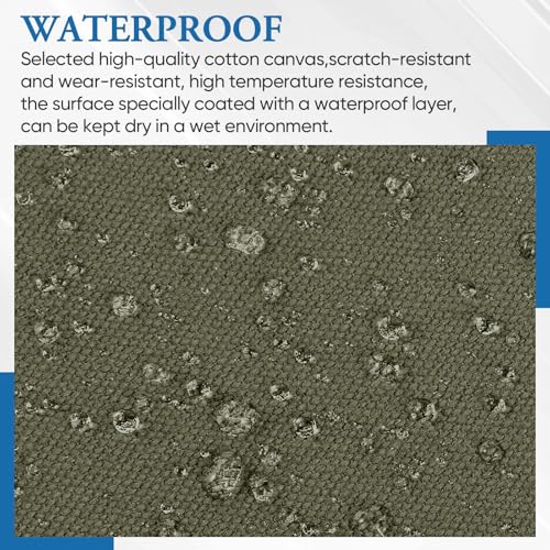 Canvas Repair Patch 5.5 x 8 Inches 6Pcs Self-Adhesive Waterproof Canvas Patch Kit for Repairing Tents,Sofas,Boat Covers,Camping Chair,Awnings,Car Seats.（Army Green） - color: Army Green, size: 5.5"×8"
