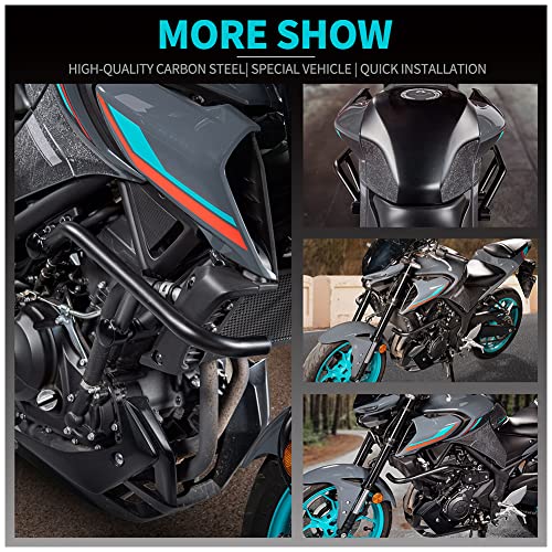 Motorcycle Steel Crash Bar Highway Freeway Engine Guard Bumper Frame Falling Protector Protection for Y.amaha MT 03 25 MT-25 MT-03 MT03 MT25 2013 2014 2015 2016 2017 2018 2019 2020 2021 2022 2023