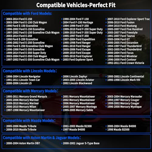 2PCS Oxygen Sensor Upstream Downstream O2 Sensor Compatible with Ford F150 F250 Ranger Expedition Explorer Escape, Mazda Tribute, Lincoln & More Replace# 15716,15717,15718, 15719,ZZC318861