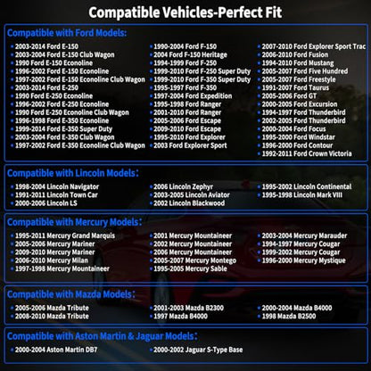 2PCS Oxygen Sensor Upstream Downstream O2 Sensor Compatible with Ford F150 F250 Ranger Expedition Explorer Escape, Mazda Tribute, Lincoln & More Replace# 15716,15717,15718, 15719,ZZC318861