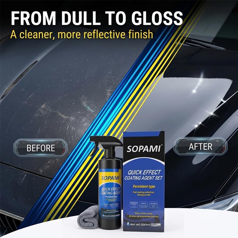Sopami Car Coating Spray, Quick Effect Coating Agent - 33.8 FL OZ