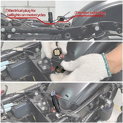 TCMT 5" Stretched Saddlebags Smoke Lens Rear Fender Fit For Harley Touring Road King Electra Glide Street Glide Road Glide Ultra 2009-2013 - color: Rear Fender Smoke Lens, size: 5" Stretched Saddlebags(Chrome Latches)