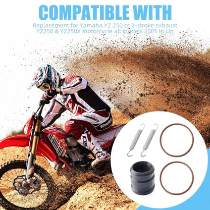 3JE-14615-00-00Expansion chamber to muffler connection seal and spring kit