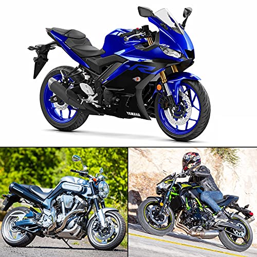 Universal Motorcycle Aluminum Brake Fluid Reservoir Oil Cup Fit For Yamaha Kawasaki Honda Suzuki BMW and more （Blue) - color: blue