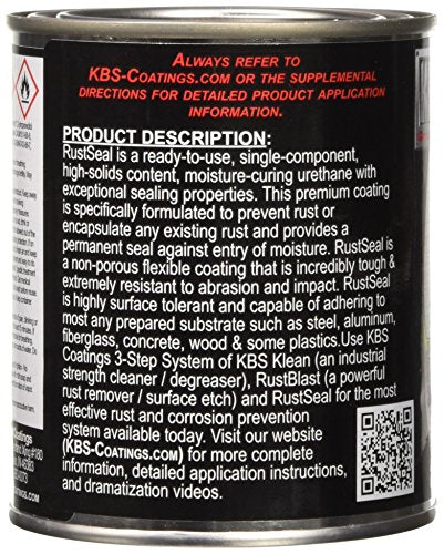 KBS Coatings 4308 Off-White RustSeal - 1 Pint - color: Off-White, size: 16 Fl Oz (Pack of 1)