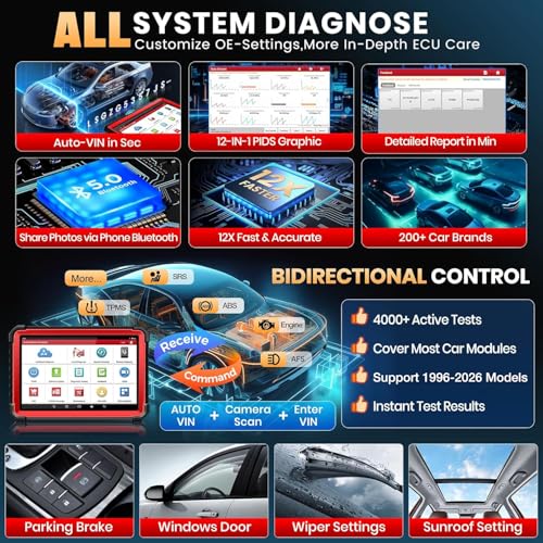 Launch X431 PRO3S+ V5.0,2026 Upgrade All-in-One Bidirectional Scan Tool,HD Trucks Scan,Topology Map,ECU Code,55+ Service,Full System,CANFD&DOIP,DBSCar VII VCI 2-Year Update