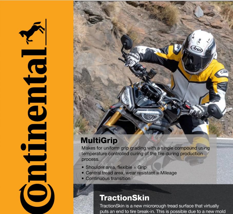 CONTINENTAL Conti Motion Motorcycle Tire Set 120/70zr17 Front & 190/50zr17 Rear 120/70-17 190/50-17