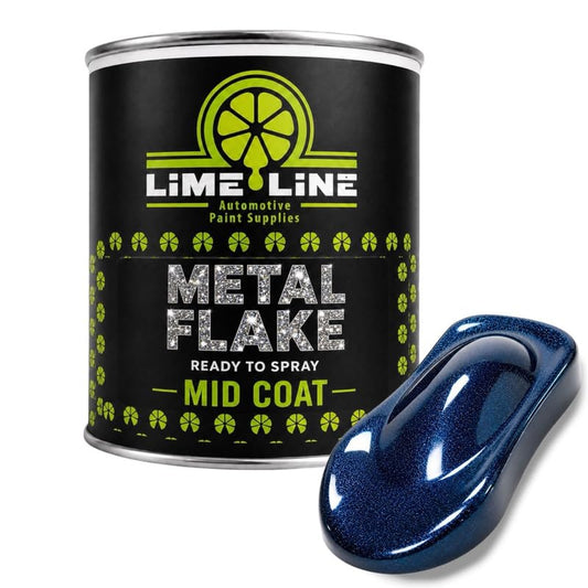 LiME LiNE Automotive Metal Flake Midcoat - No Reducer Needed (Blue, 1 Quart) - color: Blue, size: 32 Fl Oz (Pack of 1)