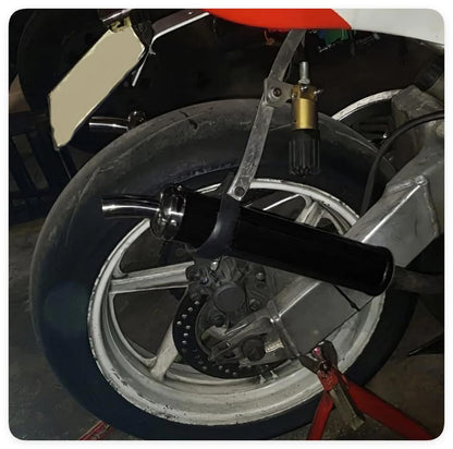 BADASS SHARKS 2-Stroke Exhaust Muffler 22mm 50cc-150cc - color: Dark black