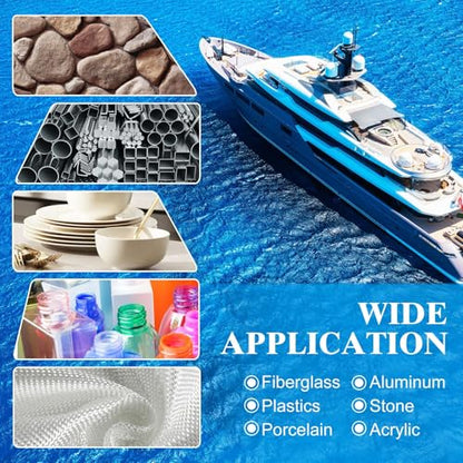 Fiberglass Repair Kit White,3.4oz for Surfboard Boat, Marine Filler