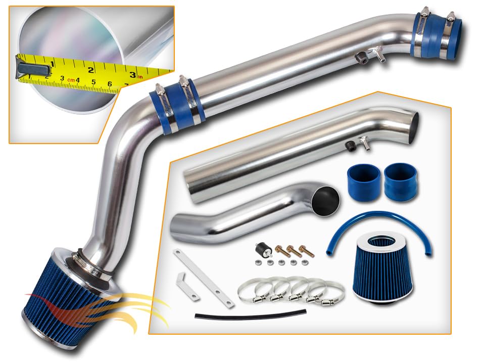 Rtunes Racing Cold Air Intake Kit for 96-98 Honda Civic EX/HX 1.6L (Blue)