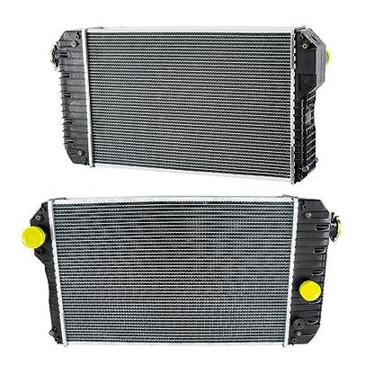 OE # 2485B297 Aluminium Radiator Replacement for Perkins 1104D-E44TA, Aluminium Core Cooling Radiator 690mm x 465mm - size: 2485B297