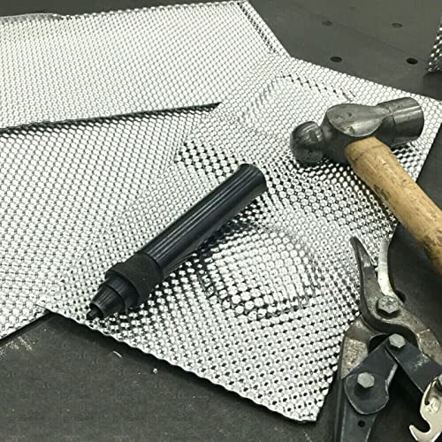 Embossed Aluminum Heat Shield Automotive 12'' x 20'' High Temperature Thermal Barrier Exhaust Electrical For Cars/Turbo Manifold - size: 12 inch W x 20 inch L