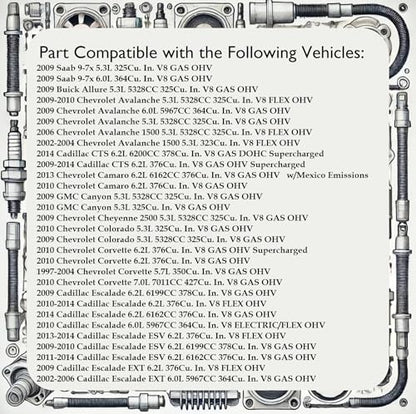 AIP Electronics Dragon Fire Race Series High Performance Ignition Spark Plug Wire Set Compatible with 1999-2013 GMC Chevrolet Avalanche Cadillac Escalade Hummer 4.8L 5.3L 6.0L 6.2L OEM Fit PWJ100