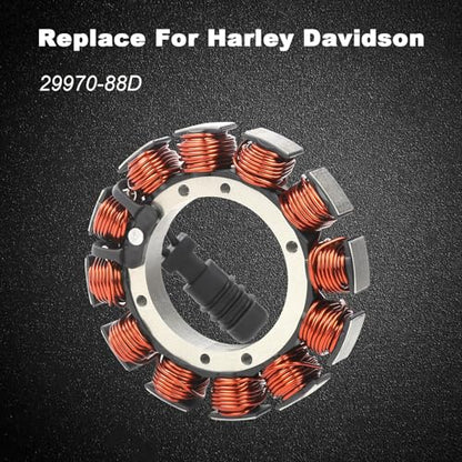 29970-88D Stator Assembly Fit For Harley Davidson 1990-1999 Softail Series, 1991-1998 Dyan Series, 1990-2000 FXR All Condition, 1990-1996 Touring Series(Except EFI Condition)