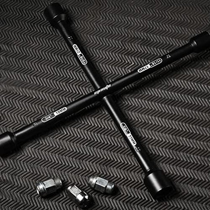 EPAuto 14" Heavy Duty Universal Lug Wrench, 4-Way Cross Wrench, Black - color: Black