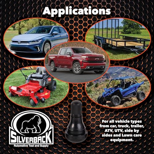 Silverback TR412 Snap-in Tire Valve Stems, Pack of 100 - size: TR412