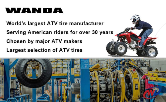 WANDA Set 4 ATV Tires 19X7-8 19x7x8 & 20X7-8 20X7X8