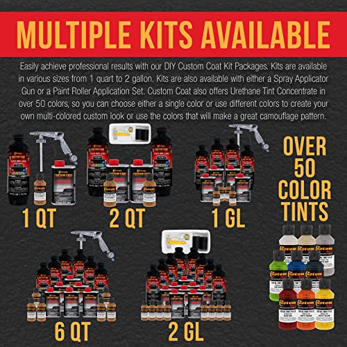 Custom Coat Light Brown Spray-On Urethane Truck Bed Liner Kit, 2 Quarts