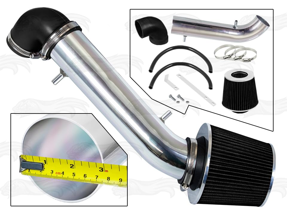 Short Ram Air Intake Kit for 91-95 Wrangler 2.5L L4/4.0L L6 (Black) - color: Black