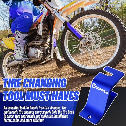 Motorcycle Tire Bead Installation Holder Hook, Blue, 1 Pack - size: Blue