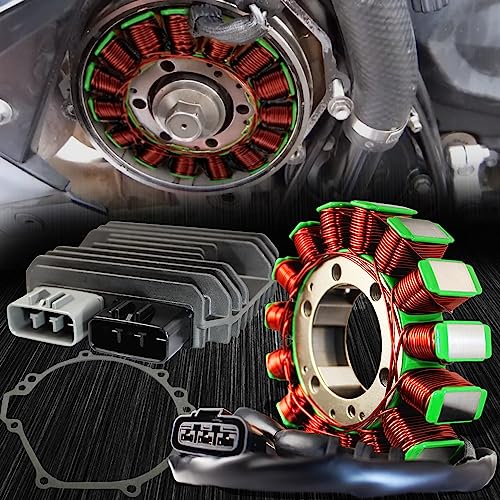 ExtremePowersports OE Magneto Coil Stator+Voltage Rectifier+Gasket For 11-23 ZX-10R 21003-0107