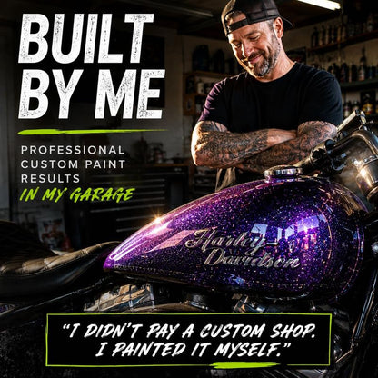 LiME LiNE Automotive Metal Flake Midcoat - No Reducer Needed (Green Apple Iridescent, 1 Quart) - color: Green Apple Iridescent, size: 32 Fl Oz (Pack of 1)