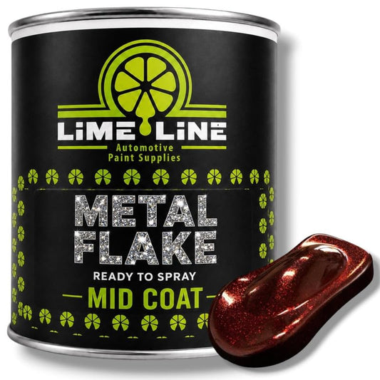 LiME LiNE Automotive Metal Flake Midcoat - No Reducer Needed (Brandywine, 1 Gallon) - color: Brandywine, size: 128 Fl Oz (Pack of 1)