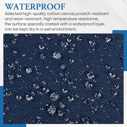 Canvas Patch 5.5 x 8 Inches 6Pcs Self-Adhesive Waterproof Canvas Patch Kit for Repairing Tents,Sofas,Boat Covers,Camping Chair,Awnings,Car Seats.(Dark Blue) - color: Dark Blue, size: 5.5"×8"