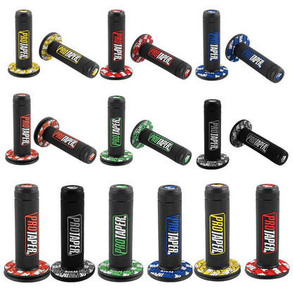 7/8" Motorcross Handle Grips Dirt Bike 22mm 24mm Truster Grips Motorcycle Ergonomic Bar End Non Slip Grip Gel Gep Scooter Cruiser Racing Mountain (Black