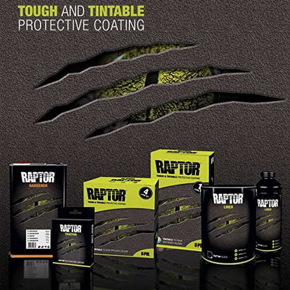 Custom Shop Raptor Black Urethane Spray-On Truck Bed Liner Kit, 2 Quart