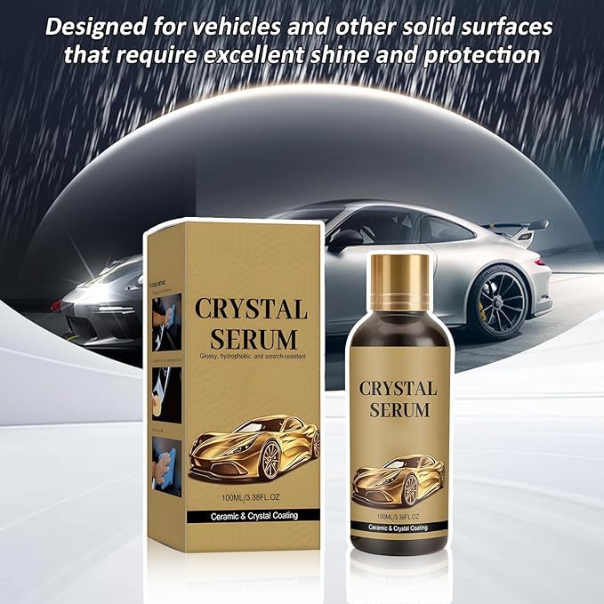 2PC PTZ Crystal Serum,2026 Upgrade Graphene Ceramic Coating for Cars,Car Coating Spray,9H Hardness, Long-Lasting Shine & Protection, Restores Paint, Glass & Wheel