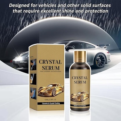 2PC PTZ Crystal Serum,2026 Upgrade Graphene Ceramic Coating for Cars,Car Coating Spray,9H Hardness, Long-Lasting Shine & Protection, Restores Paint, Glass & Wheel