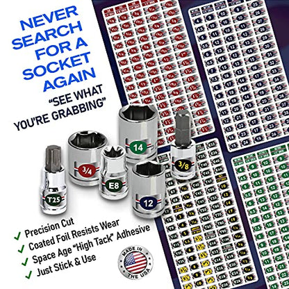 NEW! Ultimate Chrome Socket Label Set