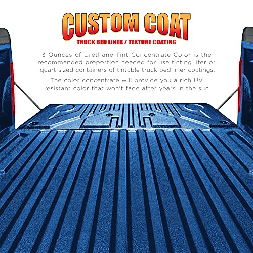 Custom Coat 3 Ounce, Blue Metallic, Bed Liner Tint Concentrate - color: Blue Metallic, size: 3-Ounce (Pack of 1)