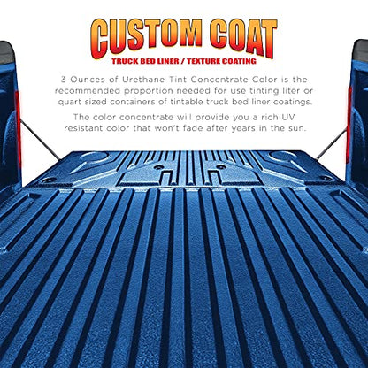 Custom Coat 3 Ounce, Blue Metallic, Bed Liner Tint Concentrate - color: Blue Metallic, size: 3-Ounce (Pack of 1)