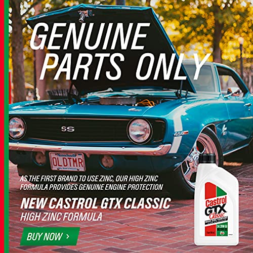 Castrol GTX Classic 20W-50 Conventional Motor Oil, 1 Quart, Pack of 6 - size: 1 Quart, Pack of 6