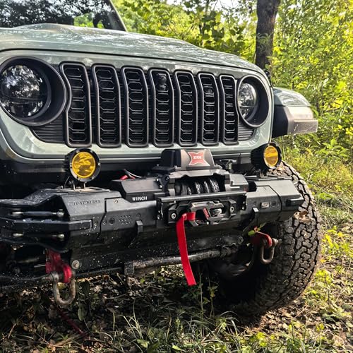 18,500 lb Recovery Winch,12V Electric Winch with 9/17” x70 FT Synthetic Rope,IP68 Waterproof,Anti Slip Roller,All-Metal Housing,2 Wireless Remotes & Wired Controller for Jeep,SUV,Truck & Trailer - style: 18.5K