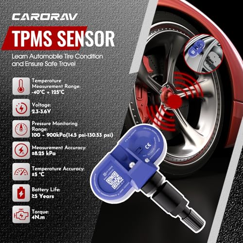 TPMS Sensor Tesla, Bluetooth Tire Pressure Monitoring System Sensor, 4 Pack - size: 4 PCS-TPMS Sensor Bluetooth