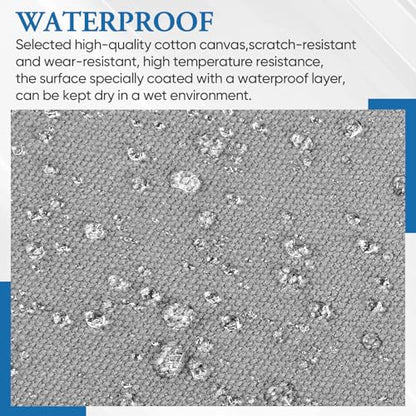 Canvas Patch 5.5 x 8 Inches 6Pcs Self-Adhesive Waterproof Canvas Patch Kit for Repairing Tents,Sofas,Boat Covers,Camping Chair,Awnings,Car Seats.(Gray) - color: Gray, size: 5.5"×8"