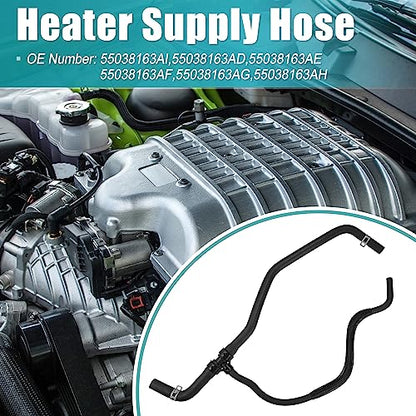 X AUTOHAUX HVAC Heater Hose for Chrysler 300 2011-2020 for Dodge Challenger 2011-2021 for Dodge Charger 2011-2021 Heater Supply Hose Replace No.55038163AI/55038163AE