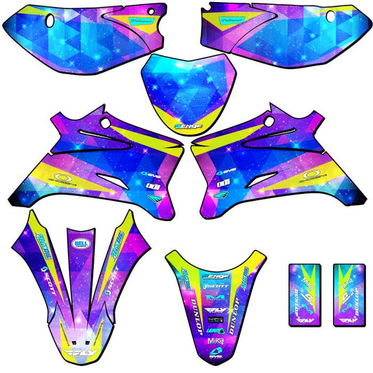 2008-2025 TTR 110 SPACE KADET Galaxy Complete Kit Compatible with Yamaha | Senge Graphics Inc - size: Complete Kit