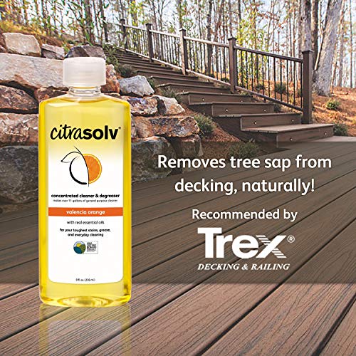Citra Solv Concentrated Cleaner & Degreaser, Deodorizer, Home & Outdoor, Adhesive Remover, Paint Thinner, Natural Orange Oil, Valencia Orange 8 Fl Oz - size: 8 Fl Oz
