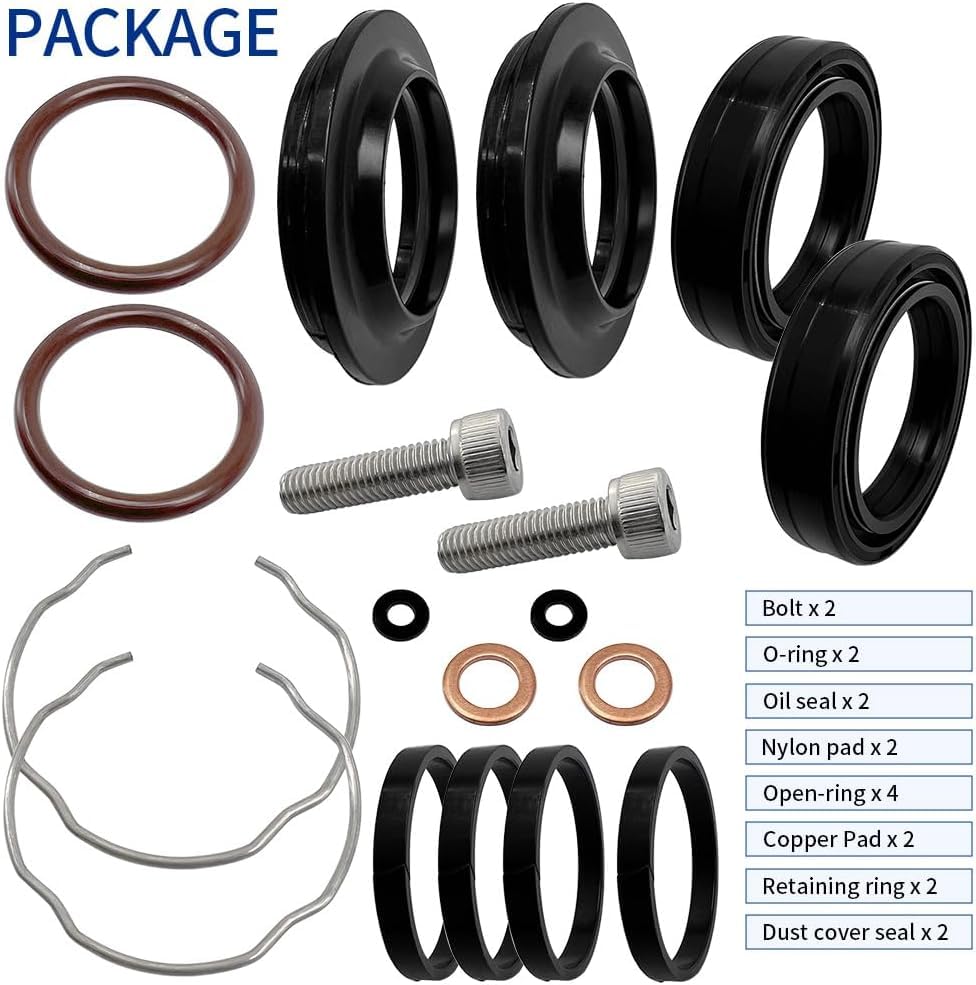 Fork Seals Rebuild Kit Fit Harley Fork Seals Sportster 1988-15 & Dyna 91-05