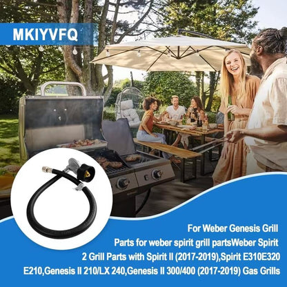 For Weber Hose and Regulator kit, for Weber Grill Regulator Replacement, Fits for Spirit II (2017-2019) and Spirit E310 E320 E210 Genesis II 210/LX 240 and Genesis II 300/400 (2017-2019) Gas Grills. - size: 25 in for Weber Genesis/Summit/Spirit